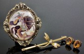 An Edwardian 9ct gold mounted