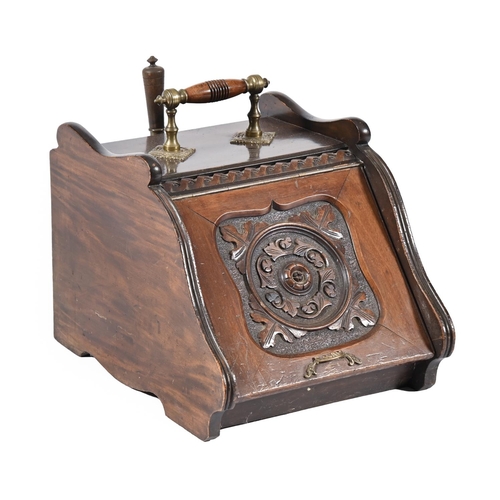 An Edwardian brass mounted and