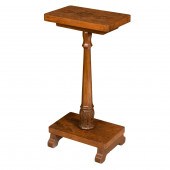AN EDWARDIAN BURL WALNUT SIDE