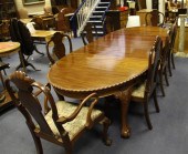 An Edwardian carved mahogany e