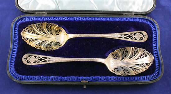 An Edwardian cased pair of fancy