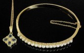 An Edwardian gold coloured met
