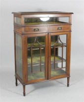 An Edwardian inlaid mahogany b