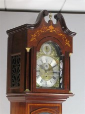 An Edwardian inlaid mahogany c