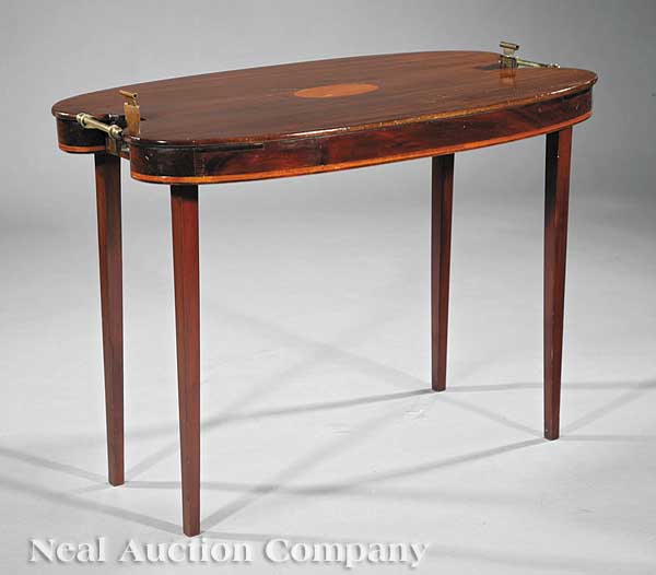 An Edwardian Inlaid Mahogany