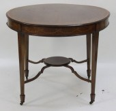An Edwardian mahogany and inla