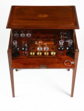 An Edwardian mahogany and parq