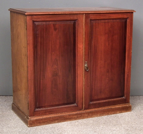 An Edwardian mahogany cupboard