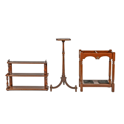 An Edwardian mahogany umbrella
