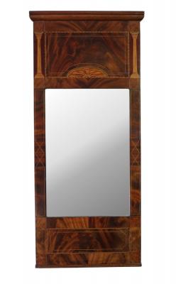 An Edwardian mahogany wall