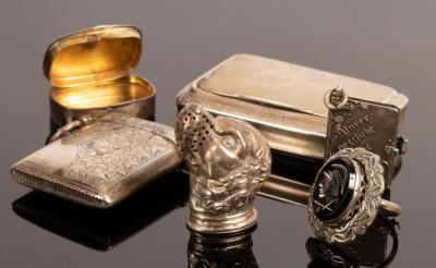 An Edwardian novelty silver
