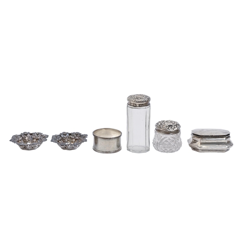 An Edwardian octagonal silver
