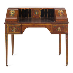 An Edwardian Painted Mahogany