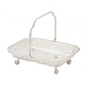 An Edwardian pierced silver ca