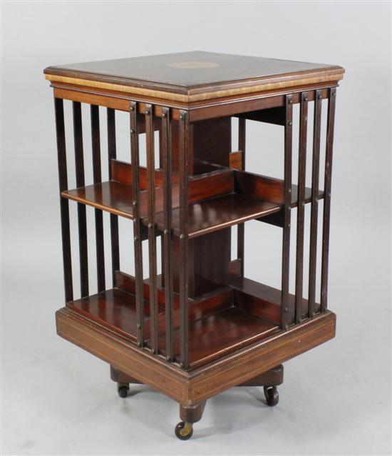 An Edwardian satinwood inlaid
