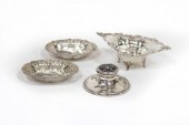 An Edwardian silver capstan in