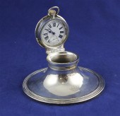 An Edwardian silver capstan in
