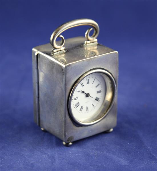 An Edwardian silver carriage