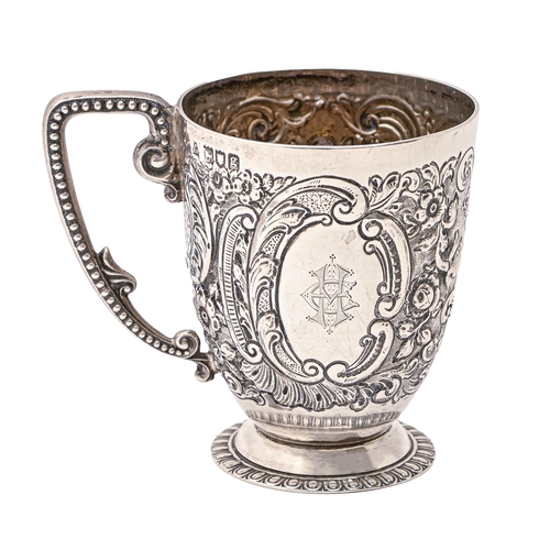 An Edwardian silver christening