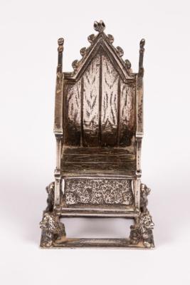 An Edwardian silver model of the