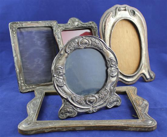 An Edwardian silver mounted