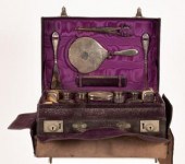 An Edwardian silver mounted tr