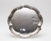 An Edwardian silver salver, Ma
