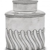 An Edwardian Silver Tea Caddy