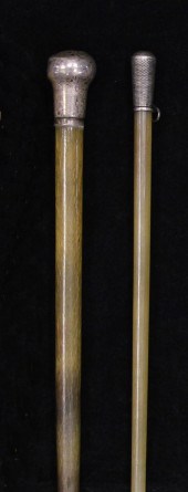 An Edwardian silver topped rhi