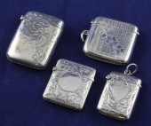 An Edwardian silver vesta case