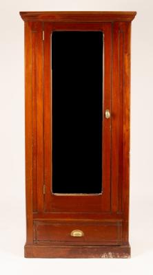 An Edwardian single wardrobe with