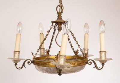 An Edwardian style cut glass