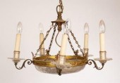 An Edwardian style cut glass f