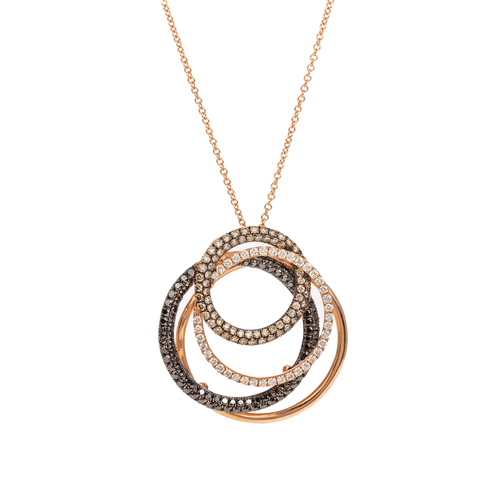AN EFFY CONFETTI COGNAC, BLACK &