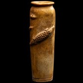 An Egyptian Bone Vase with Cro