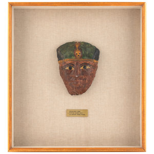 An Egyptian Cartonnage Mummy Mask