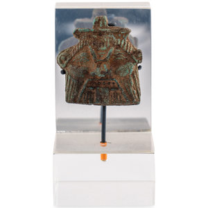 An Egyptian Faience Bes Amulet Late
