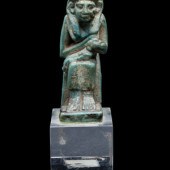 An Egyptian Faience Isis Nursi