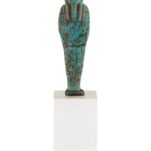 An Egyptian Faience Ushabti Late