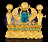 An Egyptian Revival Gold and S