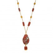 AN EGYPTIAN REVIVAL JASPER SCA
