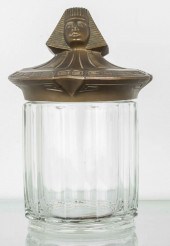 AN EGYPTIAN REVIVAL PATINATED