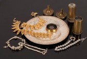 An Egyptian silver dish of int