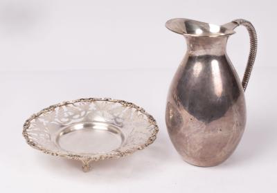 An Egyptian silver water jug of