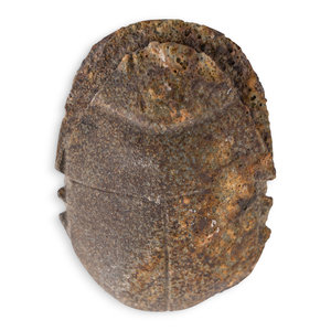 An Egyptian Stone Heart Scarab