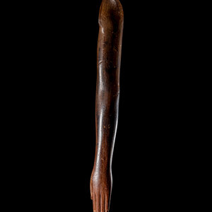 An Egyptian Wood Left Arm Middle