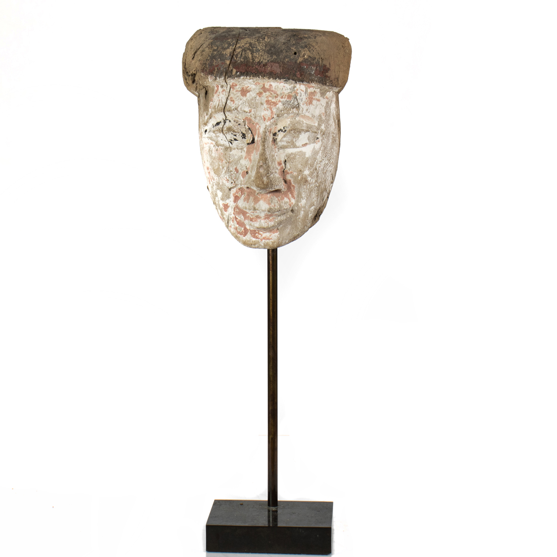 AN EGYPTIAN WOOD MASK An Egyptian