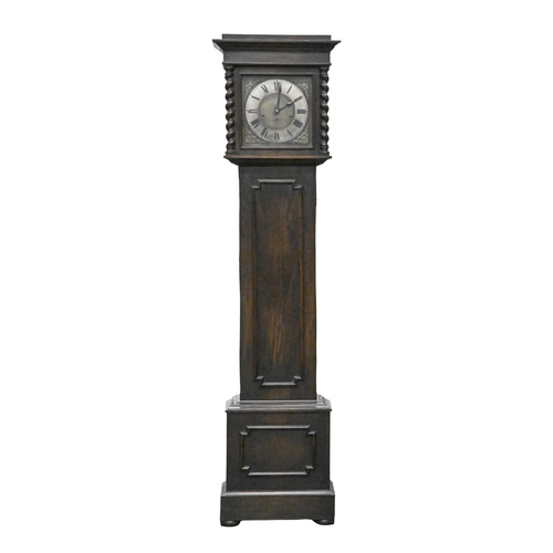 An eight day oak longcase clock, in