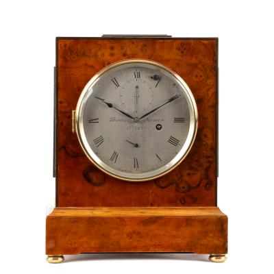An eight-day table clock by