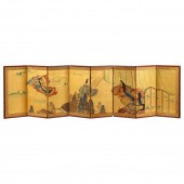 AN EIGHT-PANEL JAPANESE FOLDIN